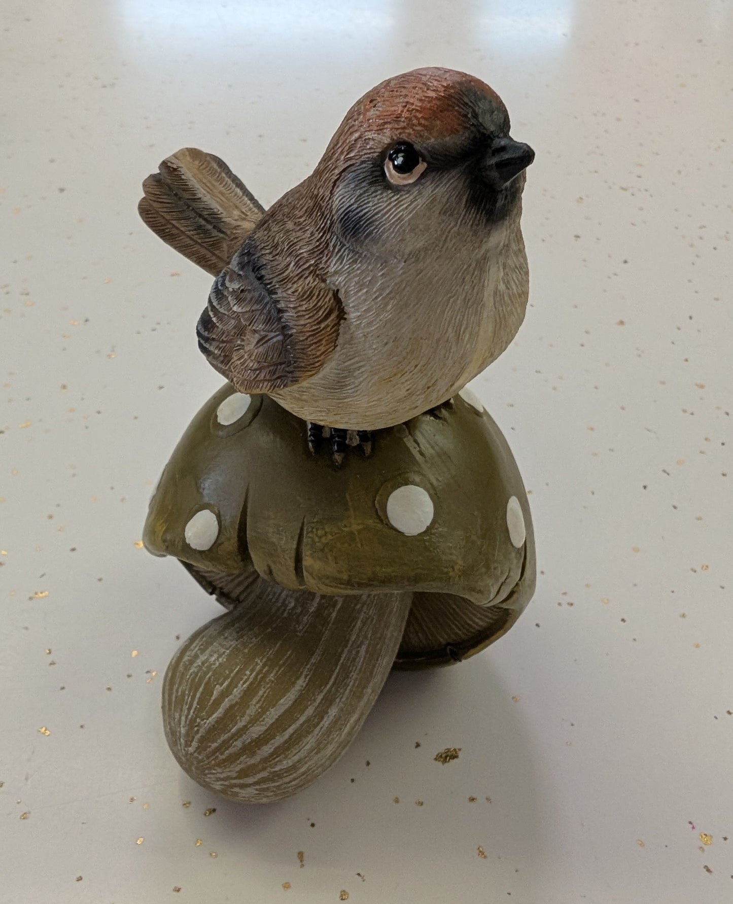 Harvest Mushroom with Bird