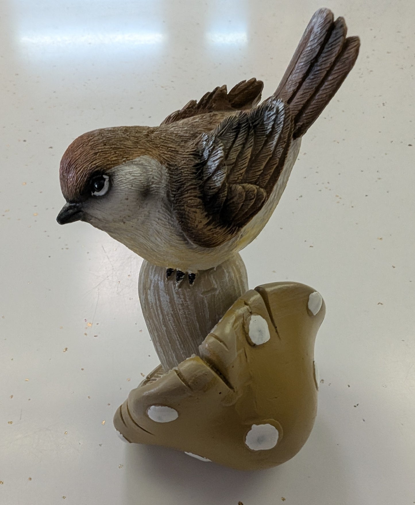 Harvest Mushroom with Bird