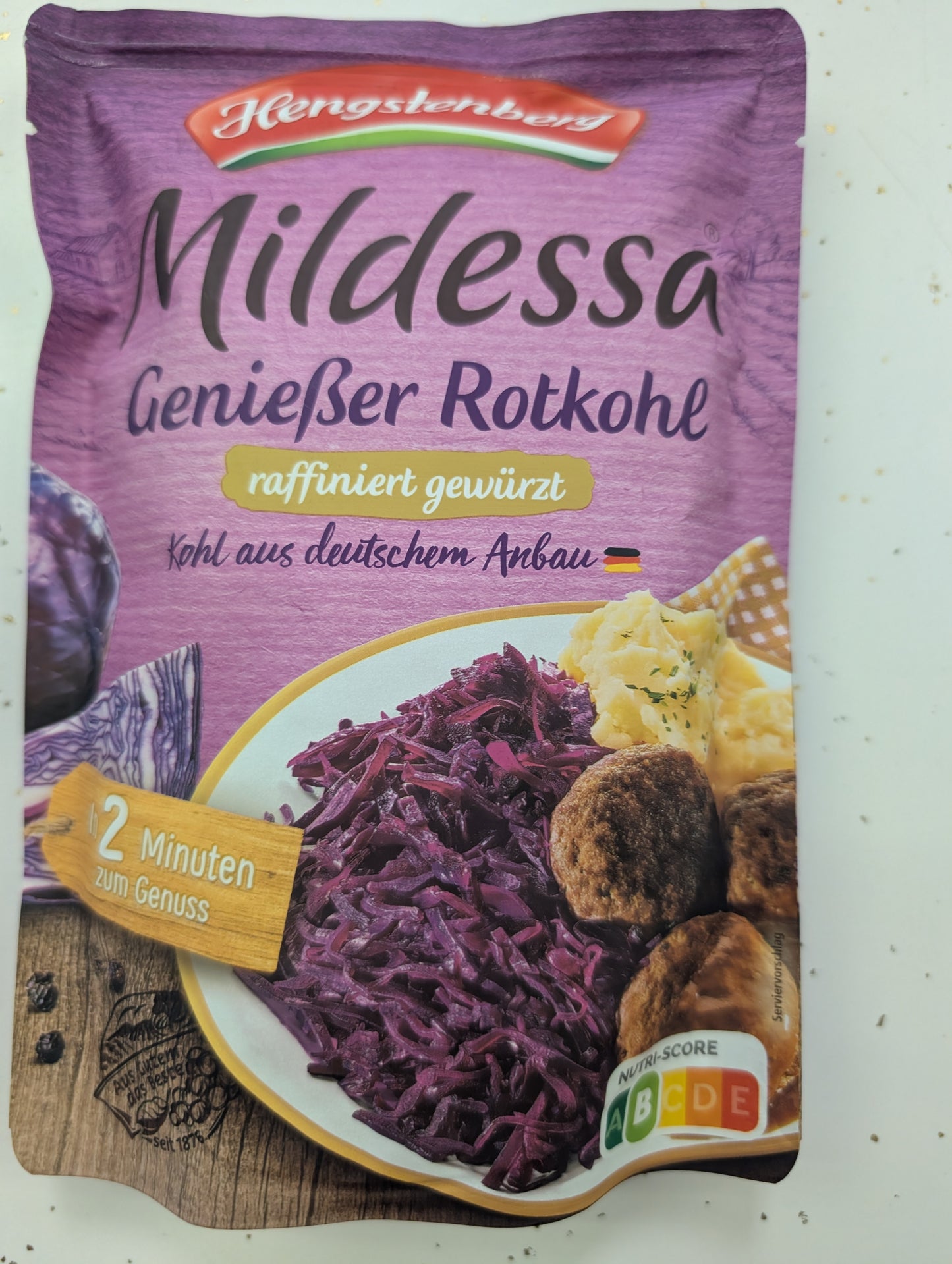 Mildessa Genießer Rotkohl – Refined Red Cabbage | Hengstenberg 14.1 oz Pouch