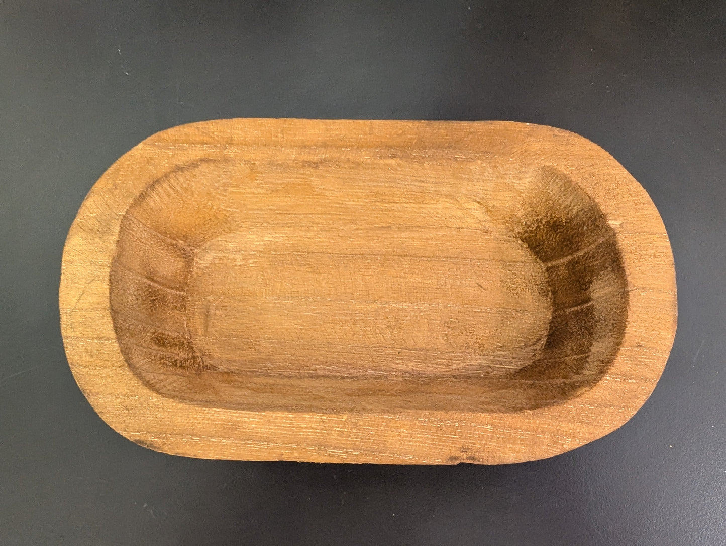 Rustic Small Wood Dough Bowls - 9" x 5"