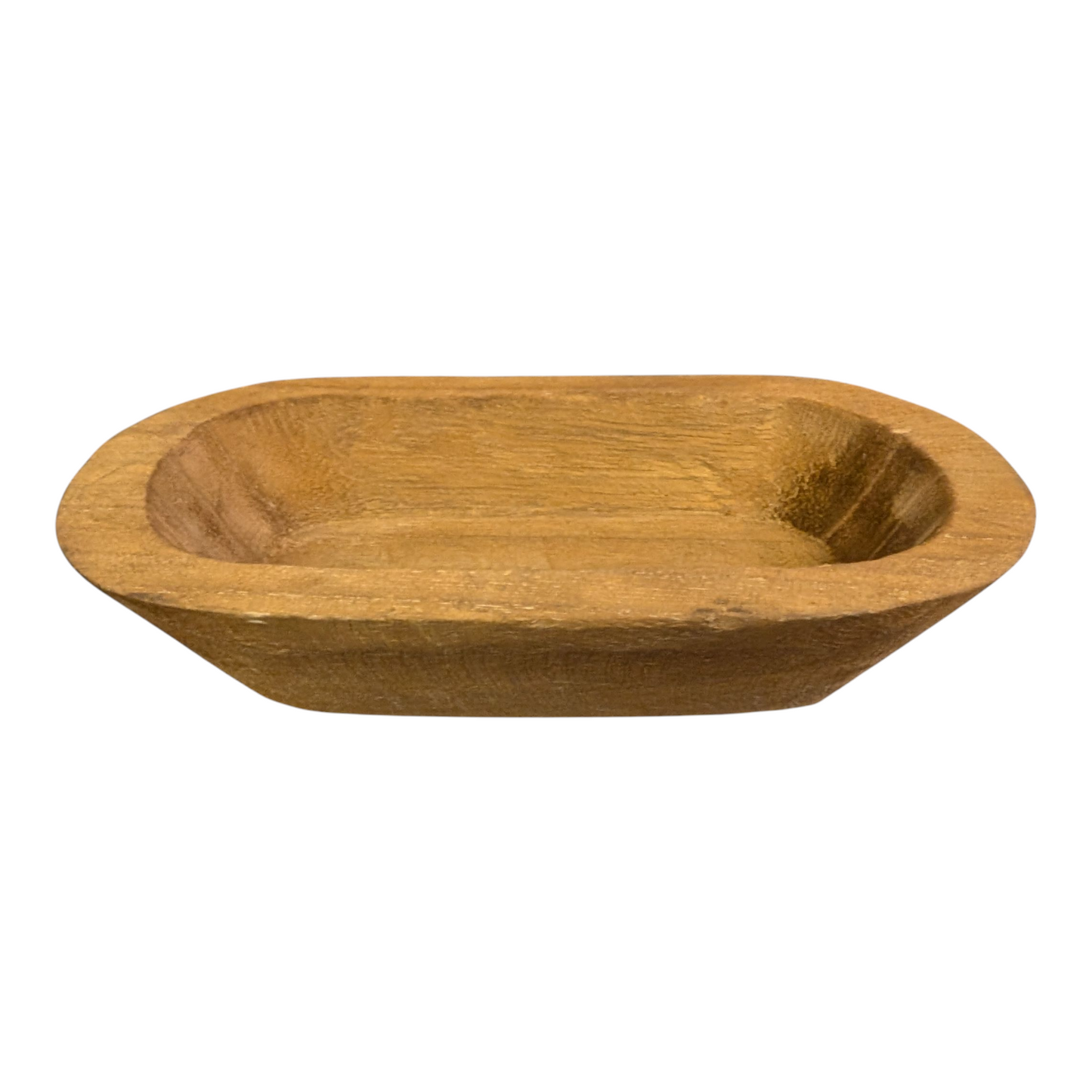 Rustic Small Wood Dough Bowls - 9" x 5"