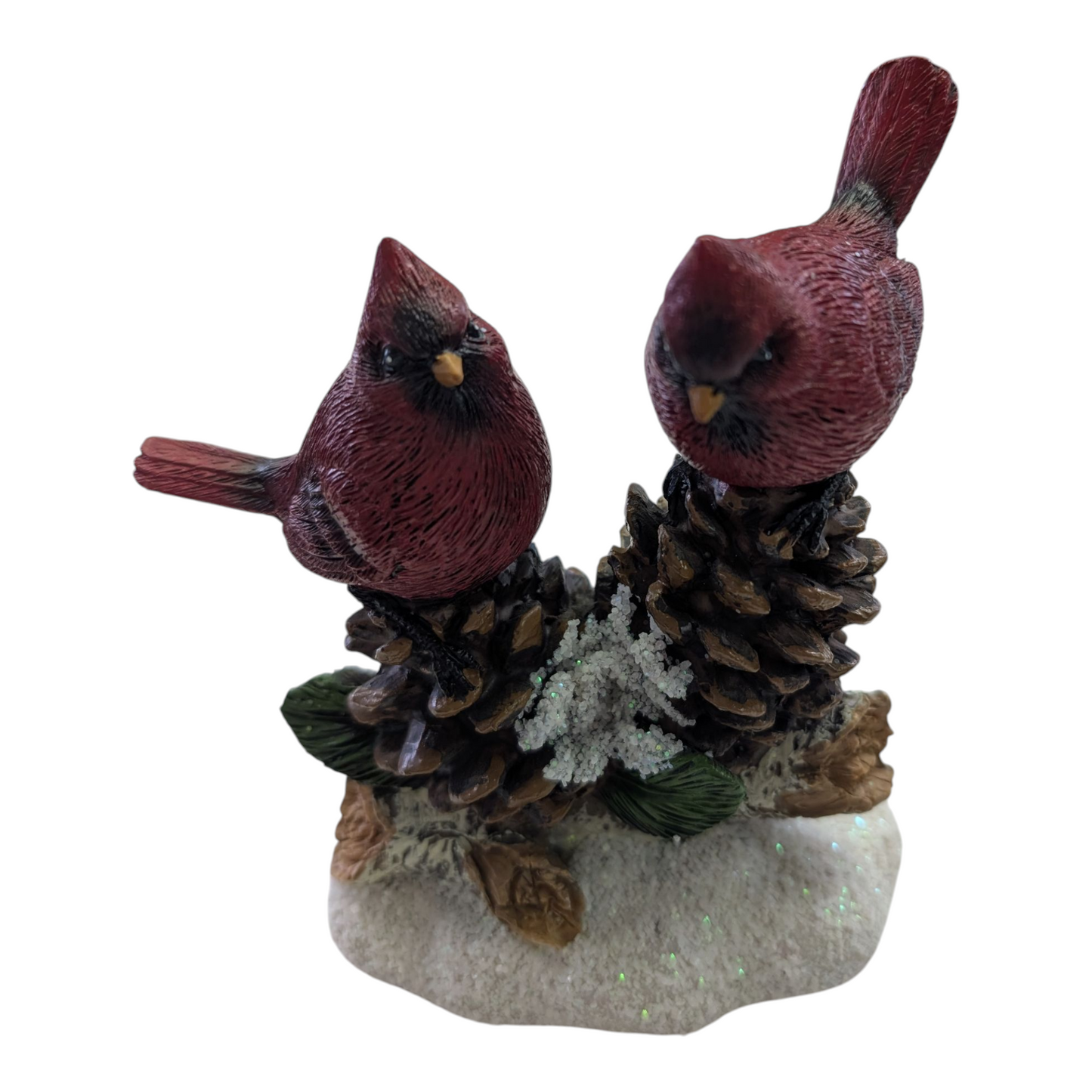 Cardinals on Pine Cones Figurine – 5.5"