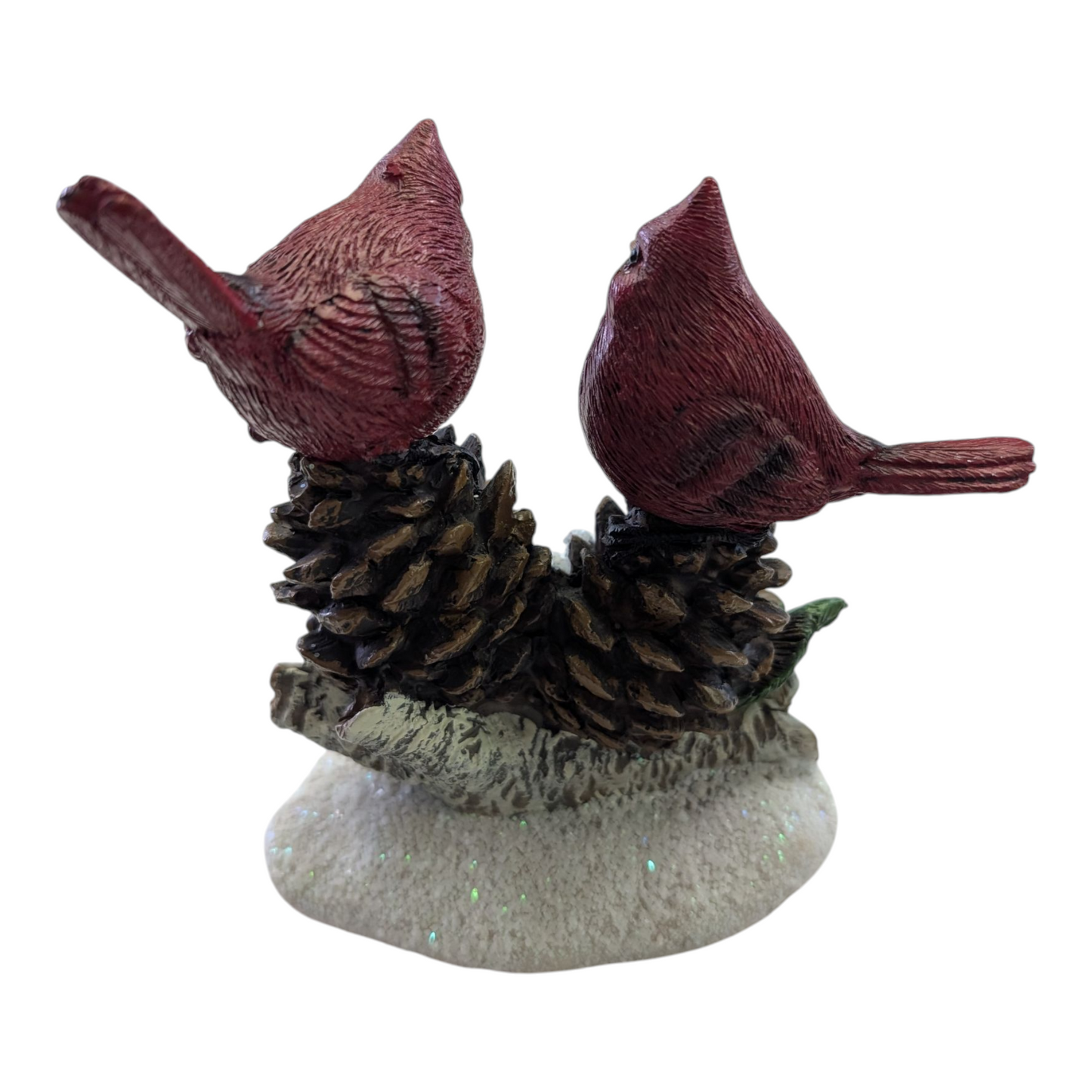 Cardinals on Pine Cones Figurine – 5.5"