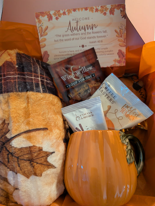 Hello Fall Cozy Box – Autumn Comfort Gift Set (Shipping Included)