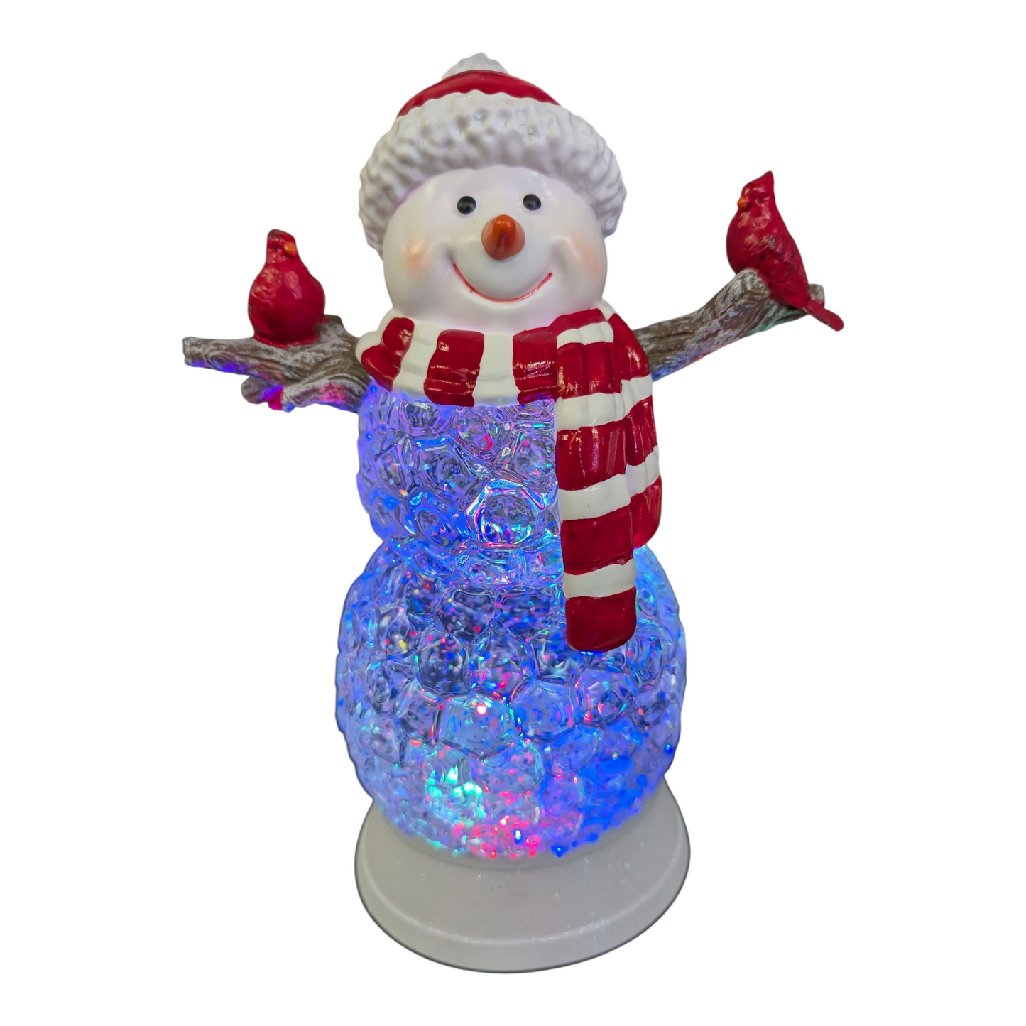 11” Spinning Water Globe Snowmen LED Lighted
