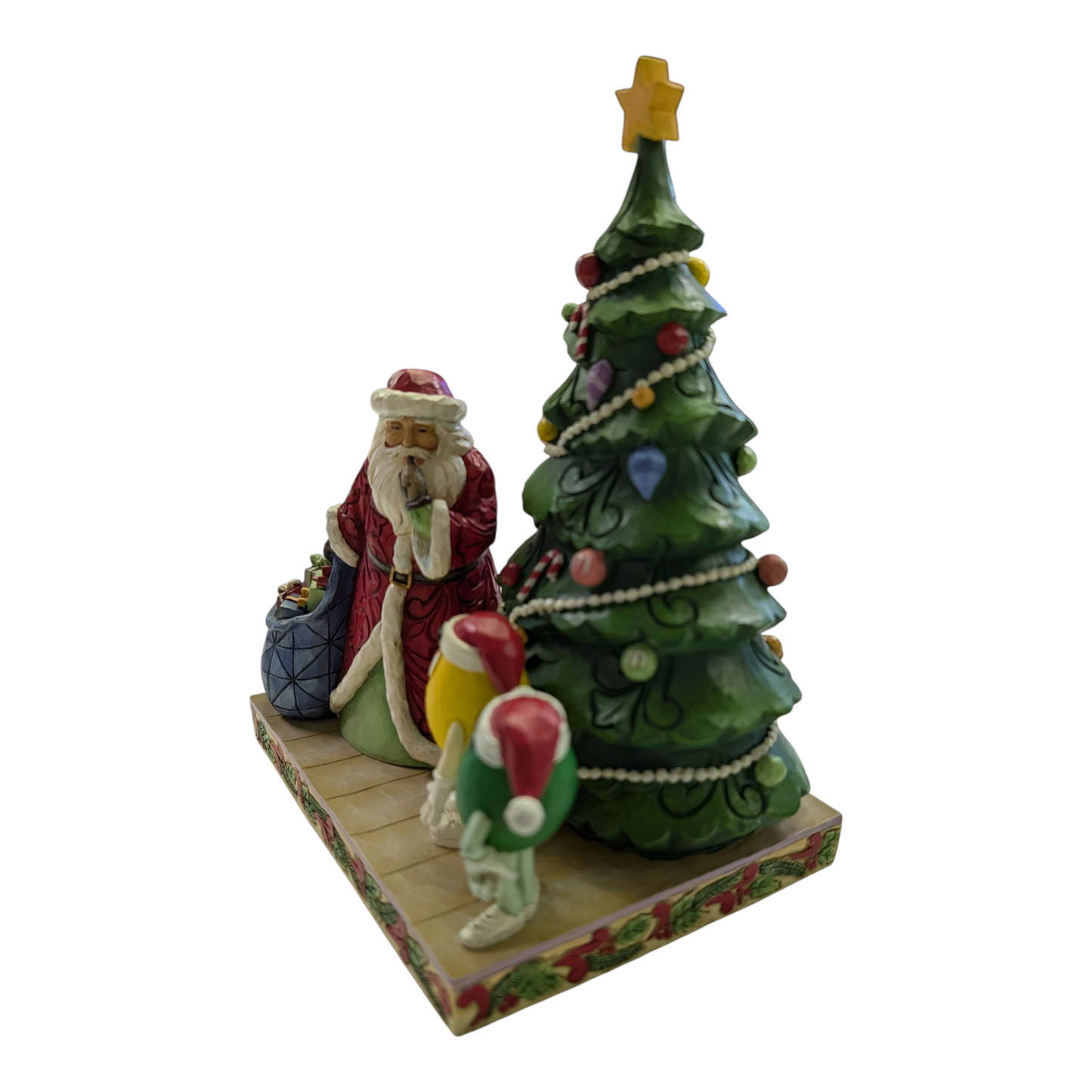 Jim Shore Santa with M&M's - "He Exists!"