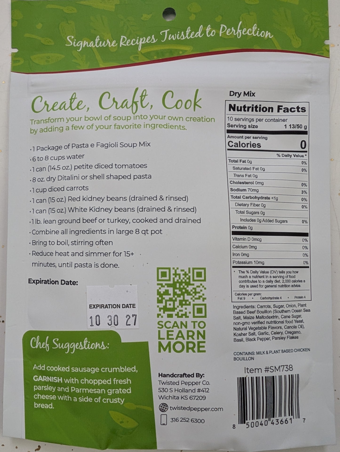 Pasta e Fagioli Soup Mix — Twisted Pepper Co.