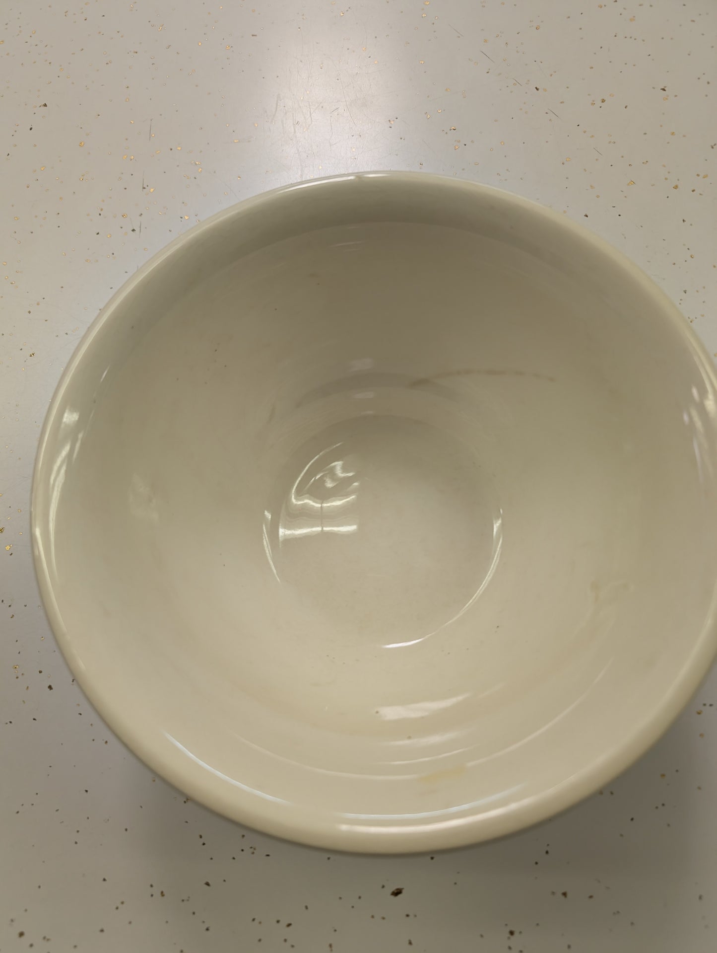 1940s Vintage Nelson McCoy Pottery Blue & Pink Stripe Bowl – USA #108