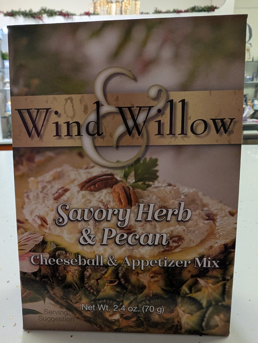 Wind & Willow Savory Herb & Pecan Cheeseball & Appetizer Mix