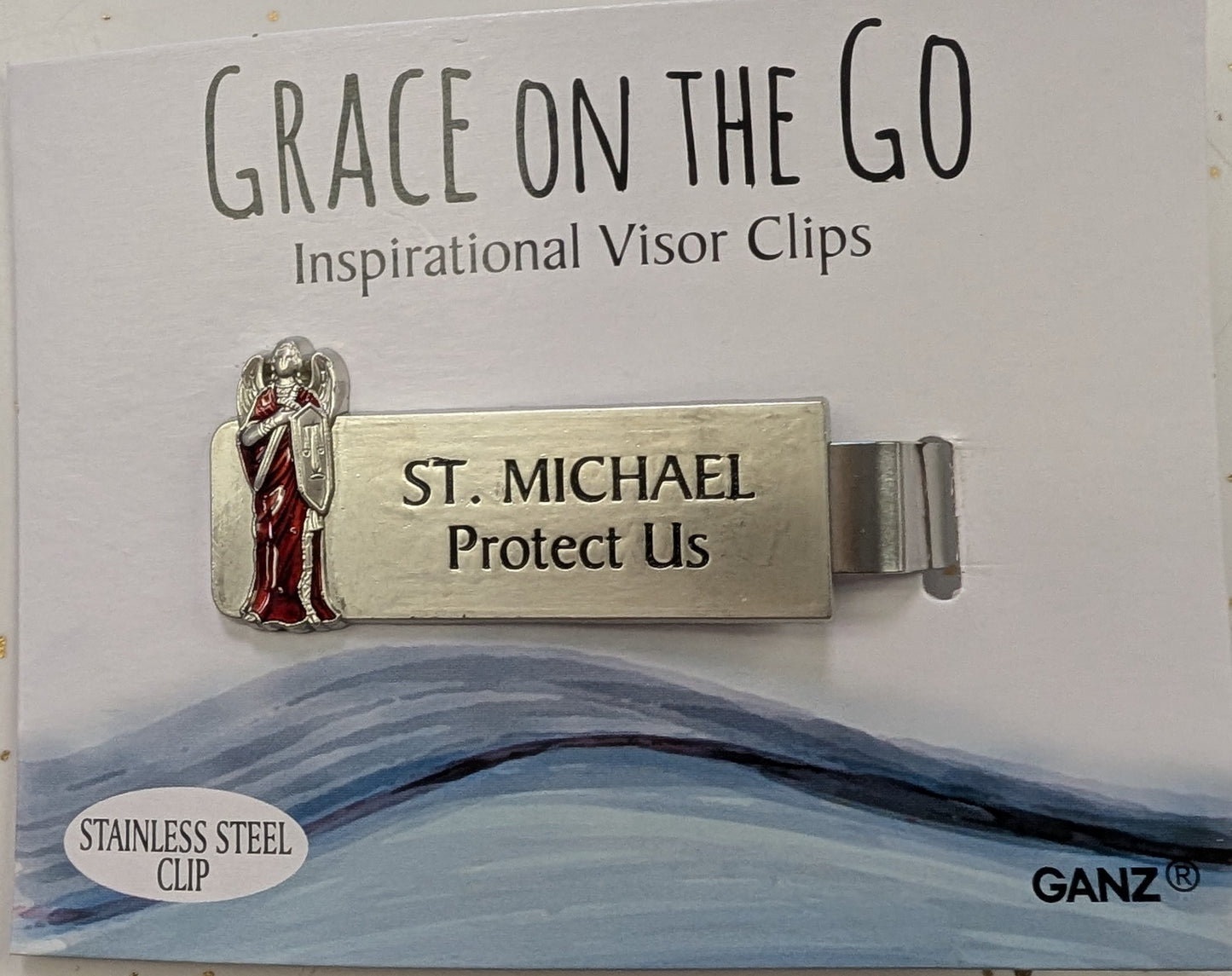 Grace on the Go – Inspirational Stainless Steel Visor Clips