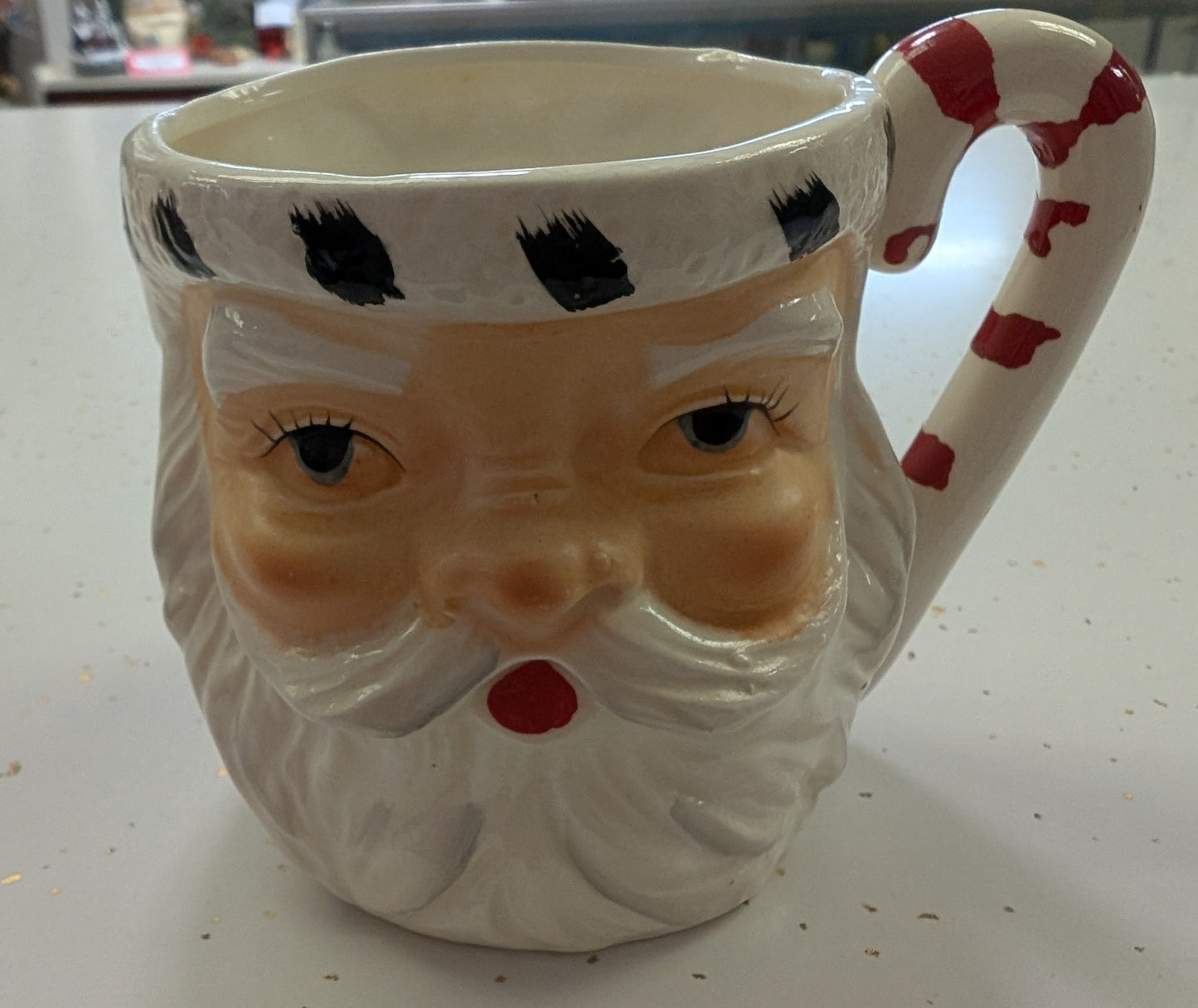 1950s Double-Sided Mrs. Claus and Santa Mug by Lefton