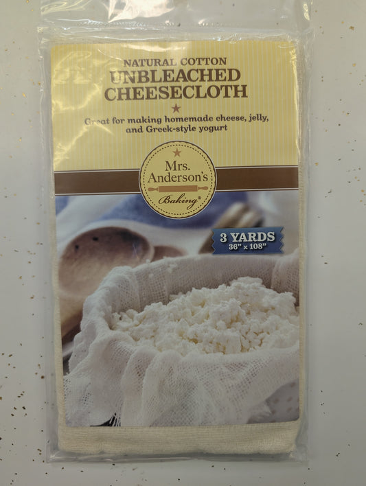 Natural Cotton Unbleached Cheesecloth – Mrs. Anderson’s