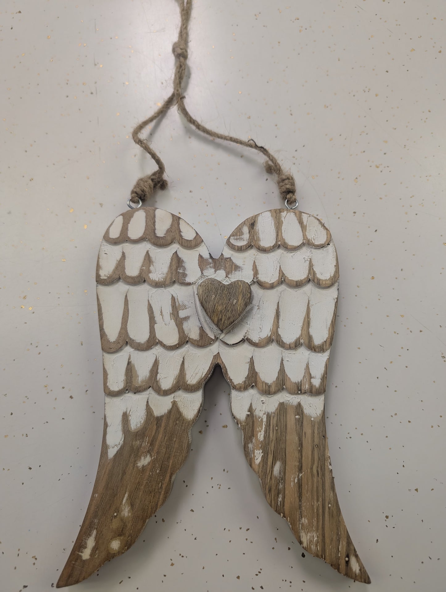 Mango Wood Engraved Angel Wings – Two Sizes