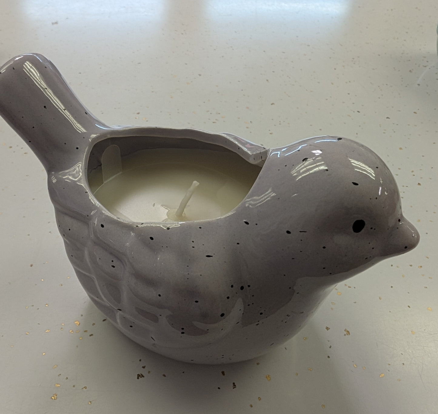 Ceramic Bird with Scented Wax Candle