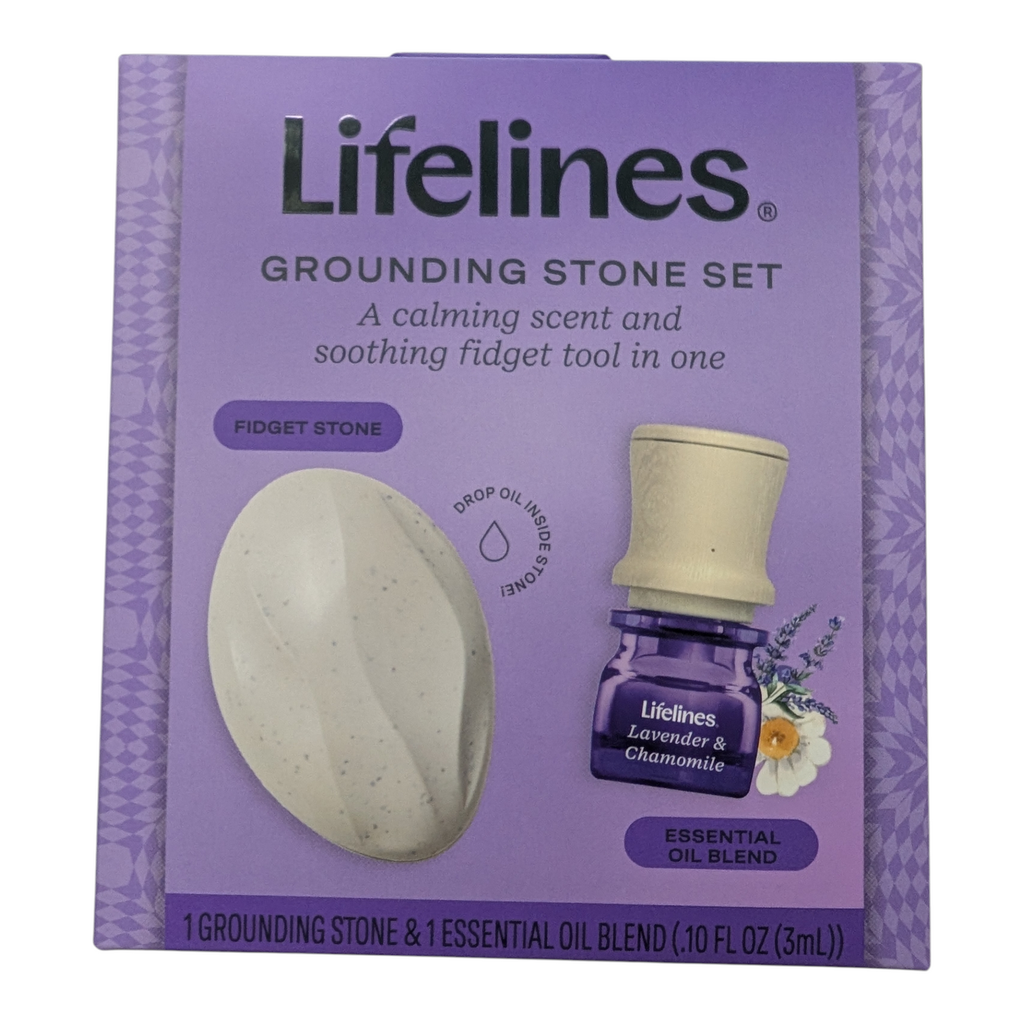 Grounding Stone & Essential Oil Set – Lavender & Chamomile  by Lifelines