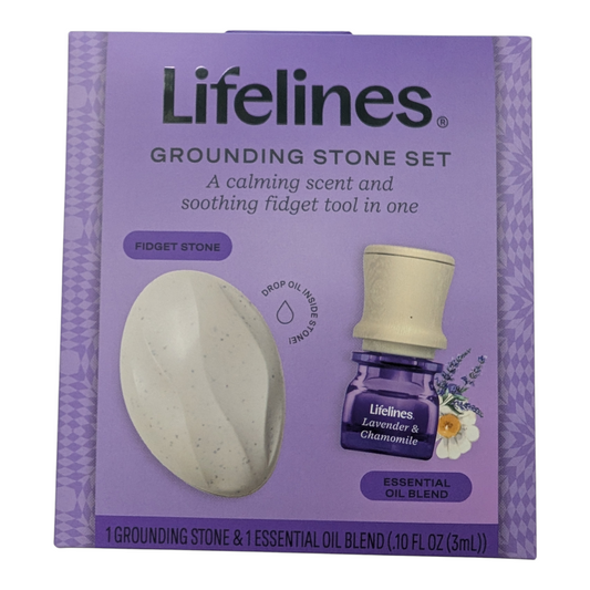 Grounding Stone & Essential Oil Set – Lavender & Chamomile  by Lifelines