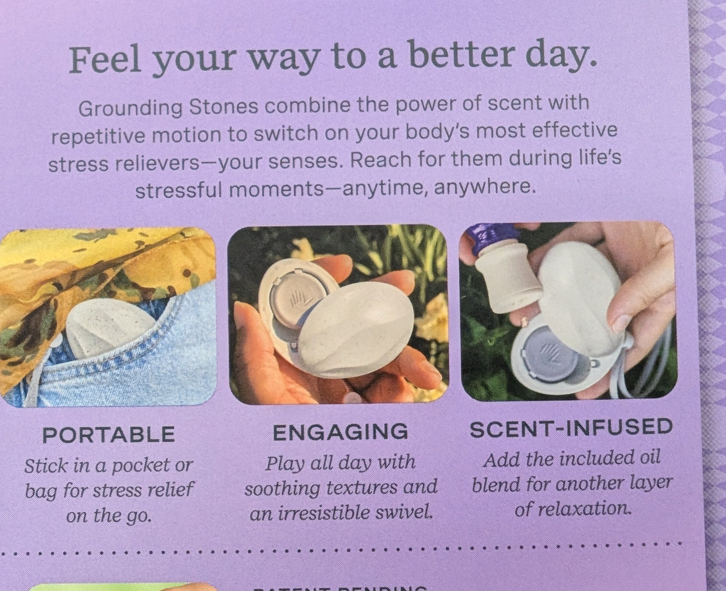 Grounding Stone & Essential Oil Set – Lavender & Chamomile  by Lifelines