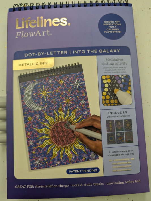 FlowArt Dot-By-Letter Activity Book – Into the Galaxy | Lifelines