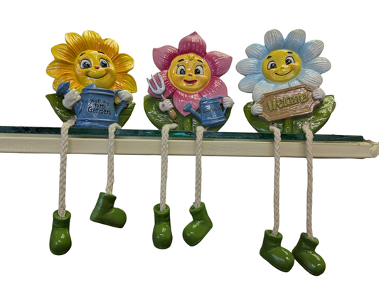 Flower Garden Friend Shelf Sitter — 7.5" (Assorted Styles)