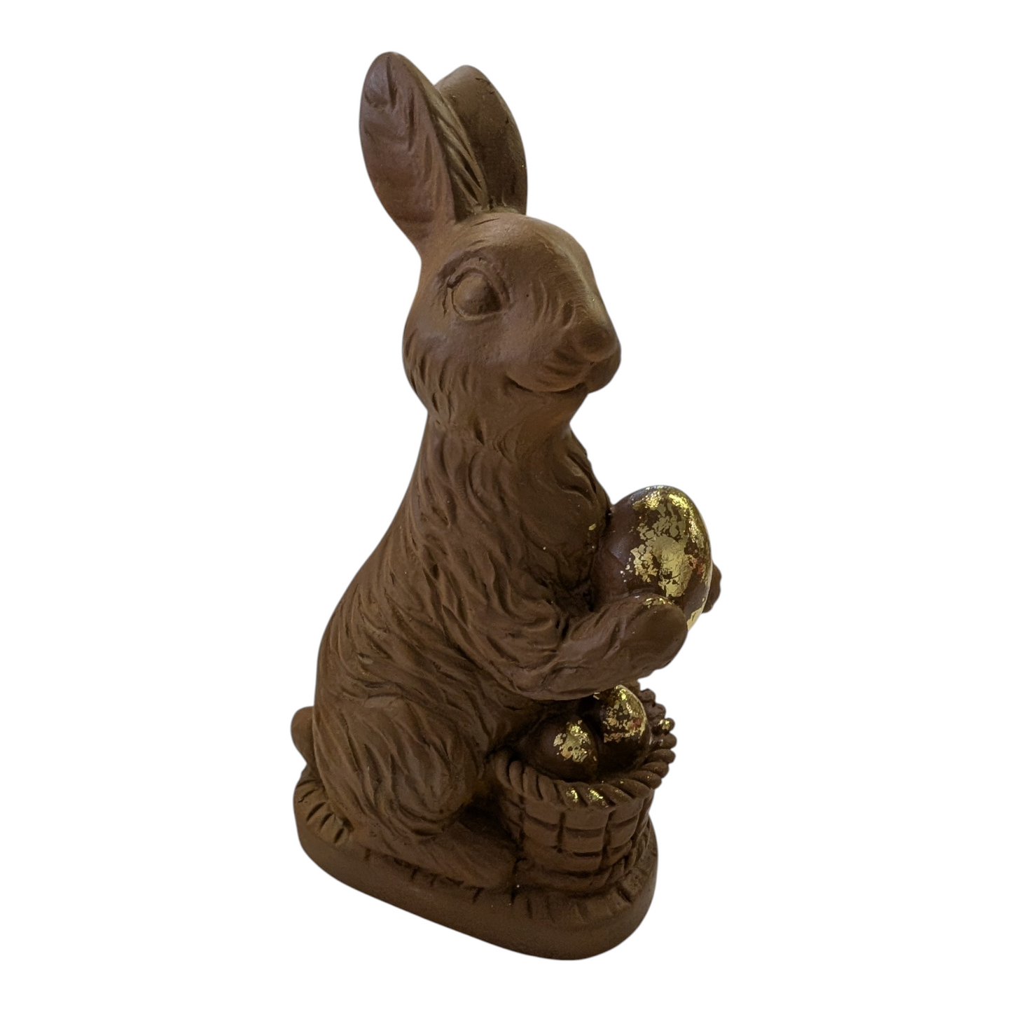 Resin Chocolate-Style Easter Bunnies — 6.25"
