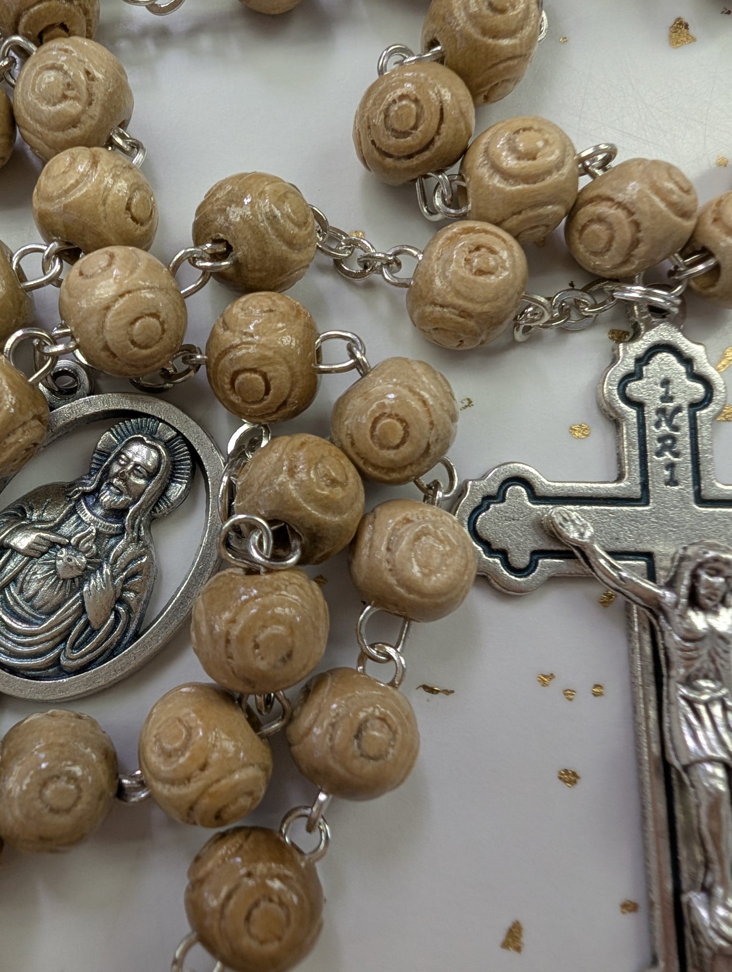 Olivewood Rosary — 19.5" Prayer Beads