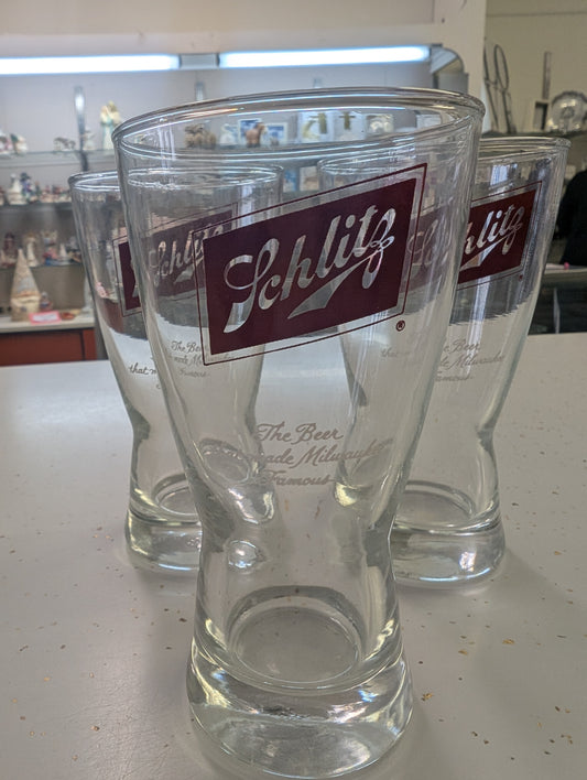 Vintage Schlitz Beer Glass – Mid Century Classic