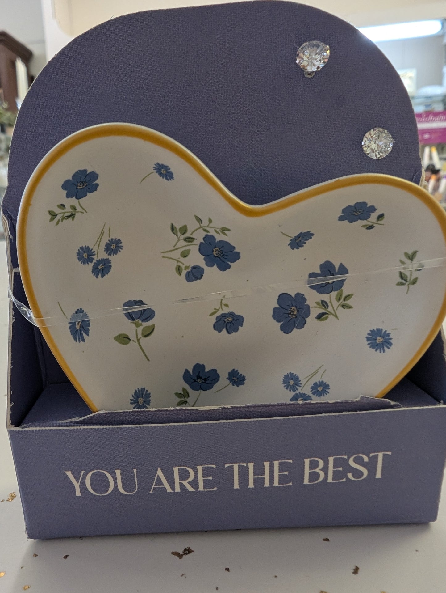 “You Are the Best” Trinket Dish & Earring Set