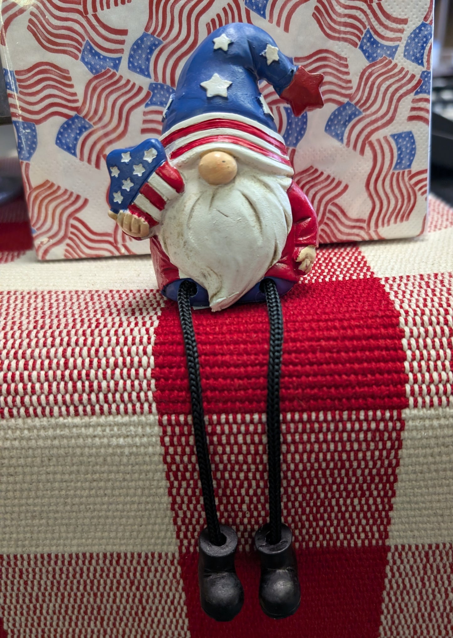 Patriotic Gnome Shelf Sitter – 3 Assorted Styles