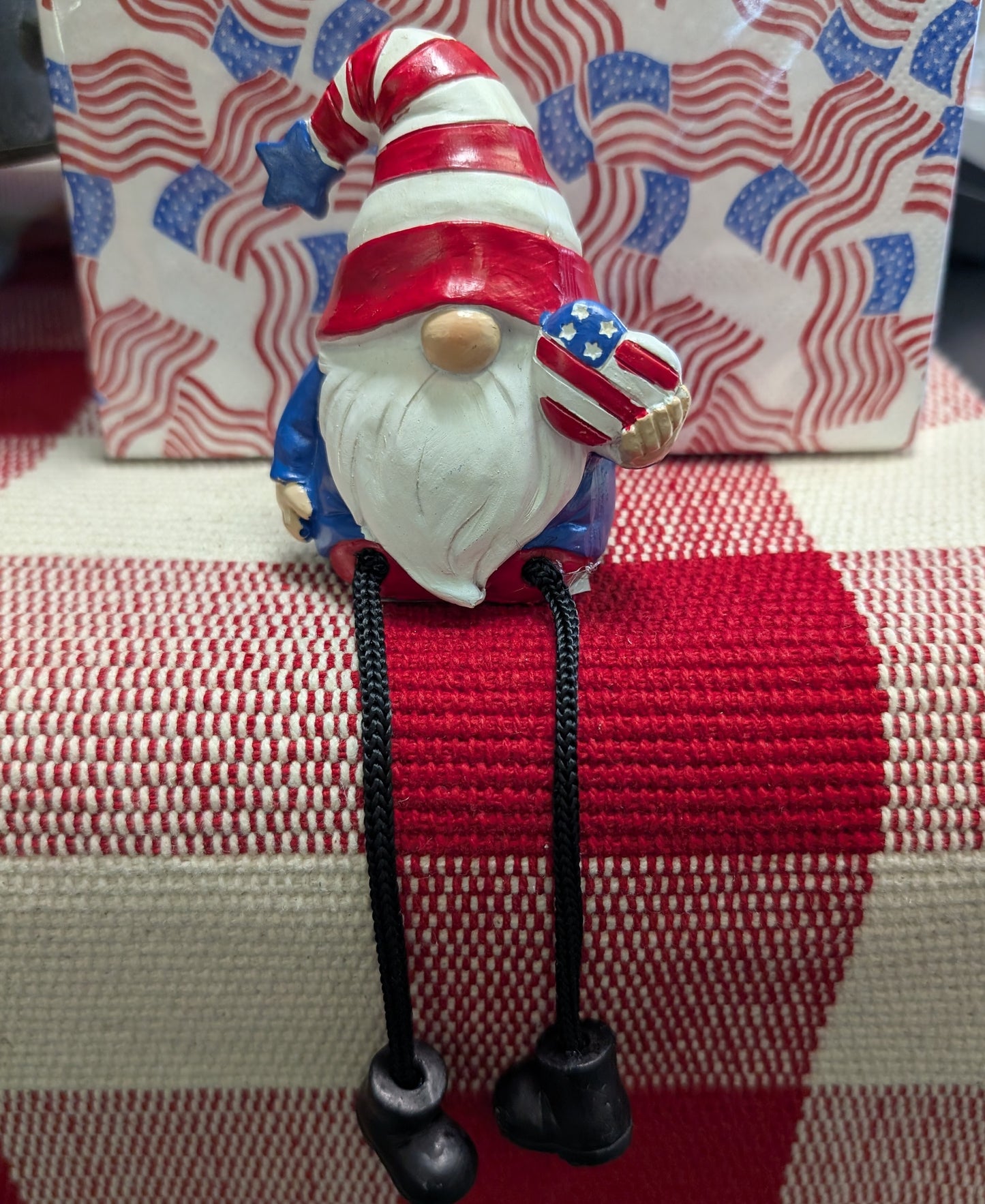 Patriotic Gnome Shelf Sitter – 3 Assorted Styles