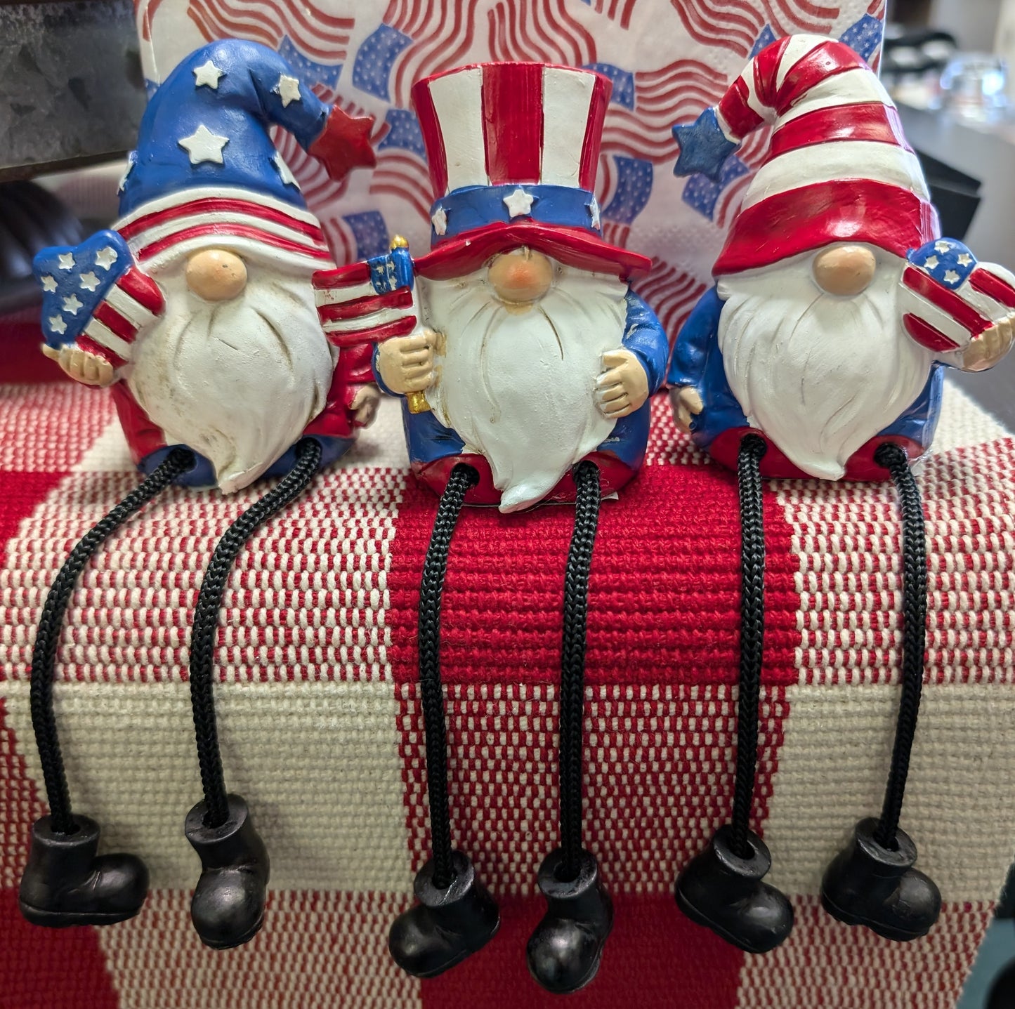 Patriotic Gnome Shelf Sitter – 3 Assorted Styles