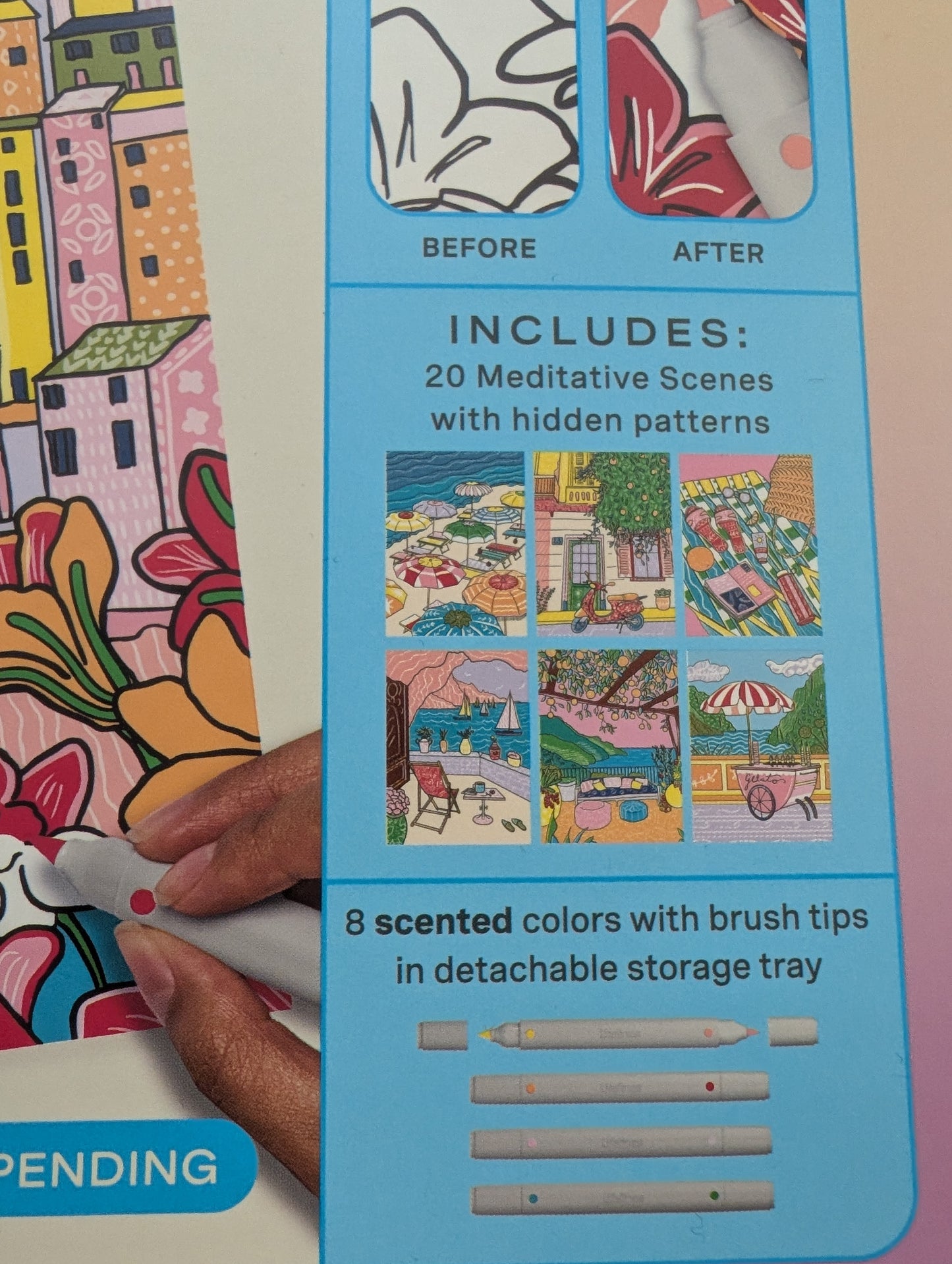 FlowArt® Color to Calm – Scented Color-to-Reveal: Citrus Coastline