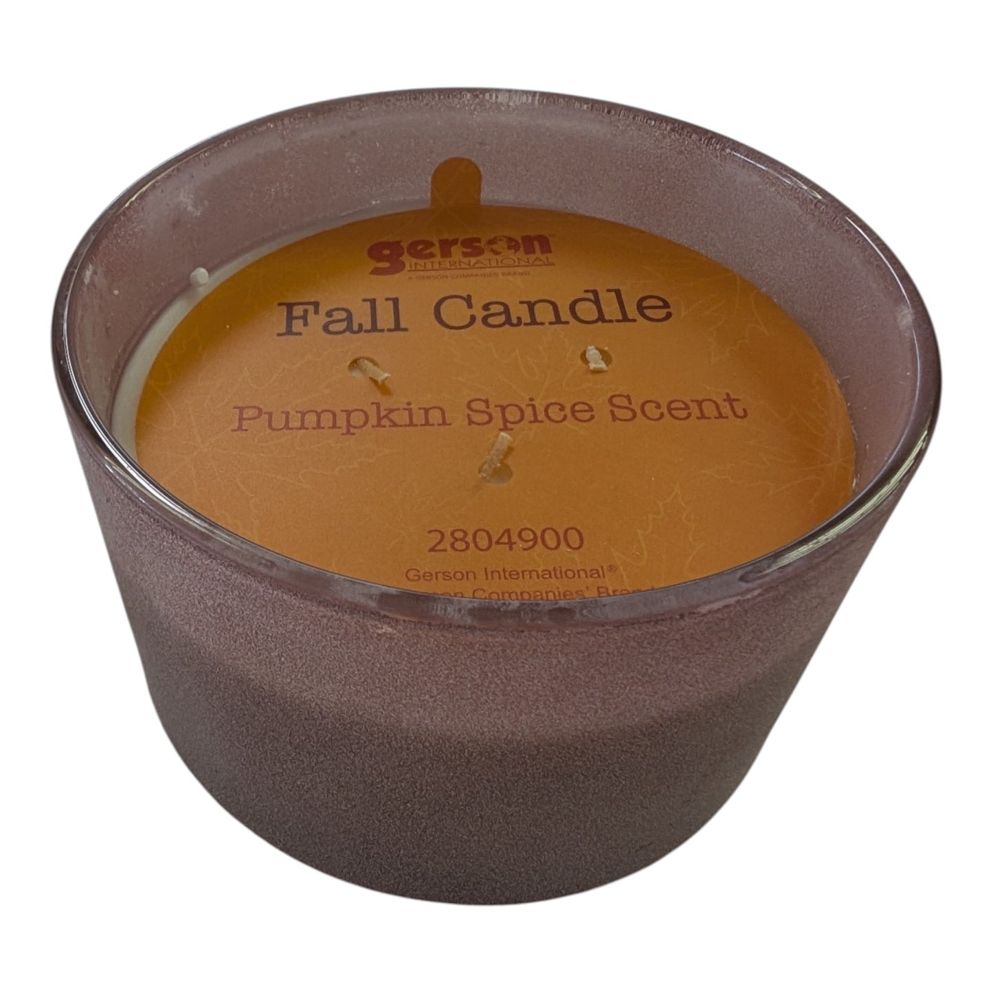 Pumpkin Spice Frosted Glass Bowl Candle – 5"D