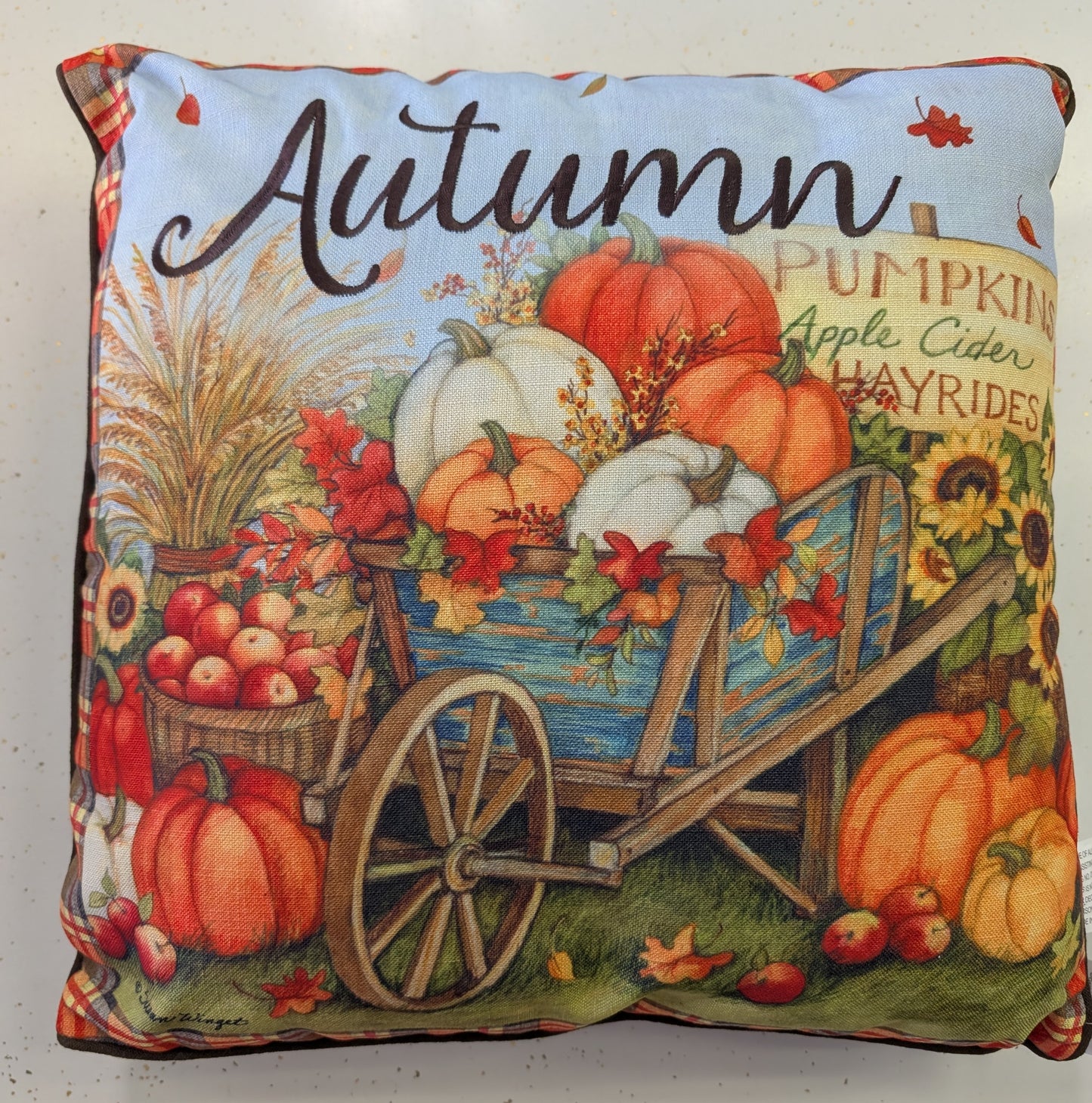 Harvest Design Fall Pillow – 16" x 16"
