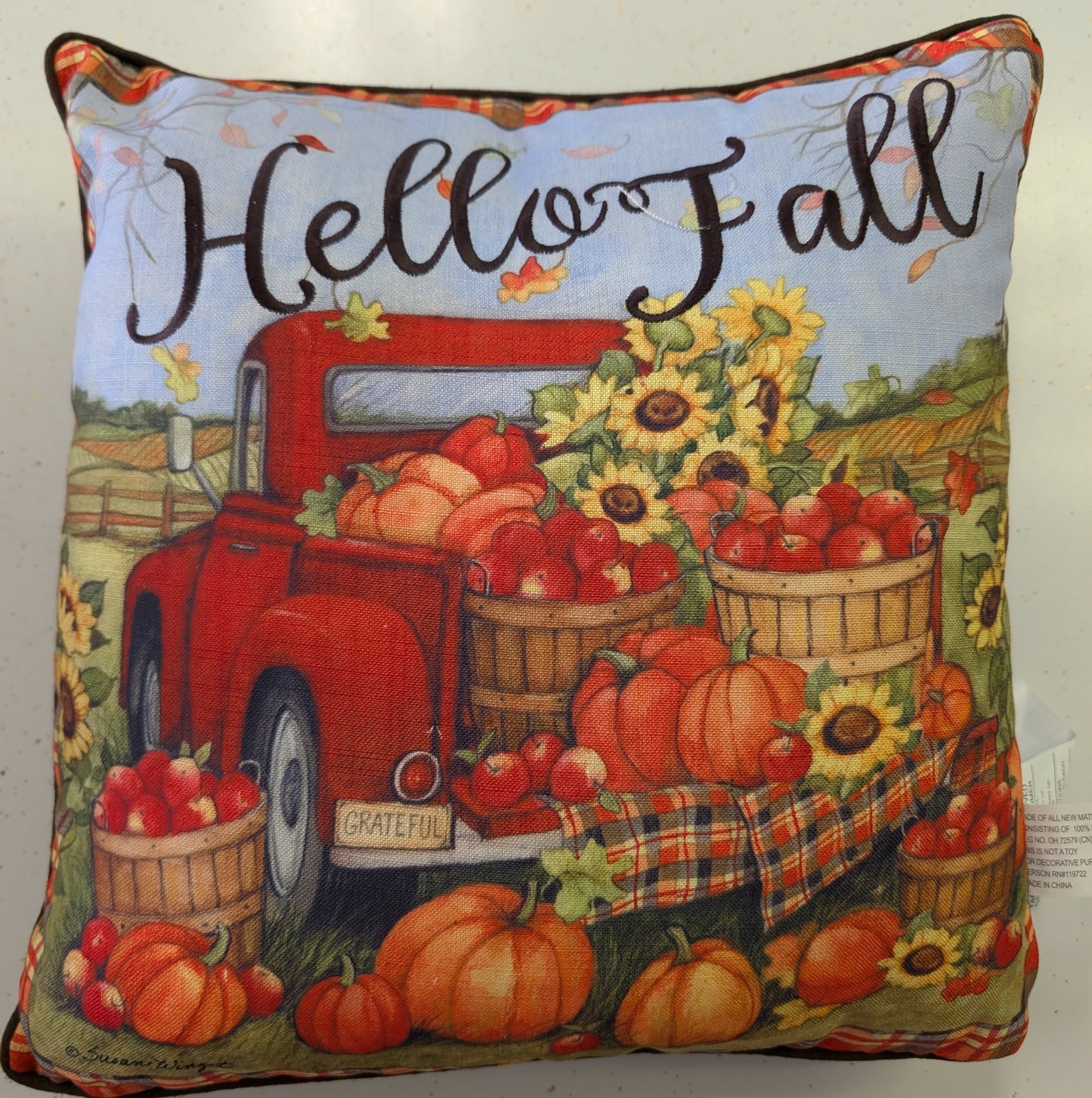 Harvest Design Fall Pillow – 16" x 16"