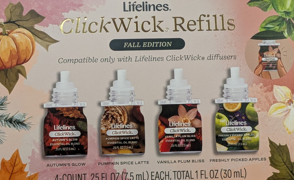 ClickWick® Fall Collection – 4 Scent Set