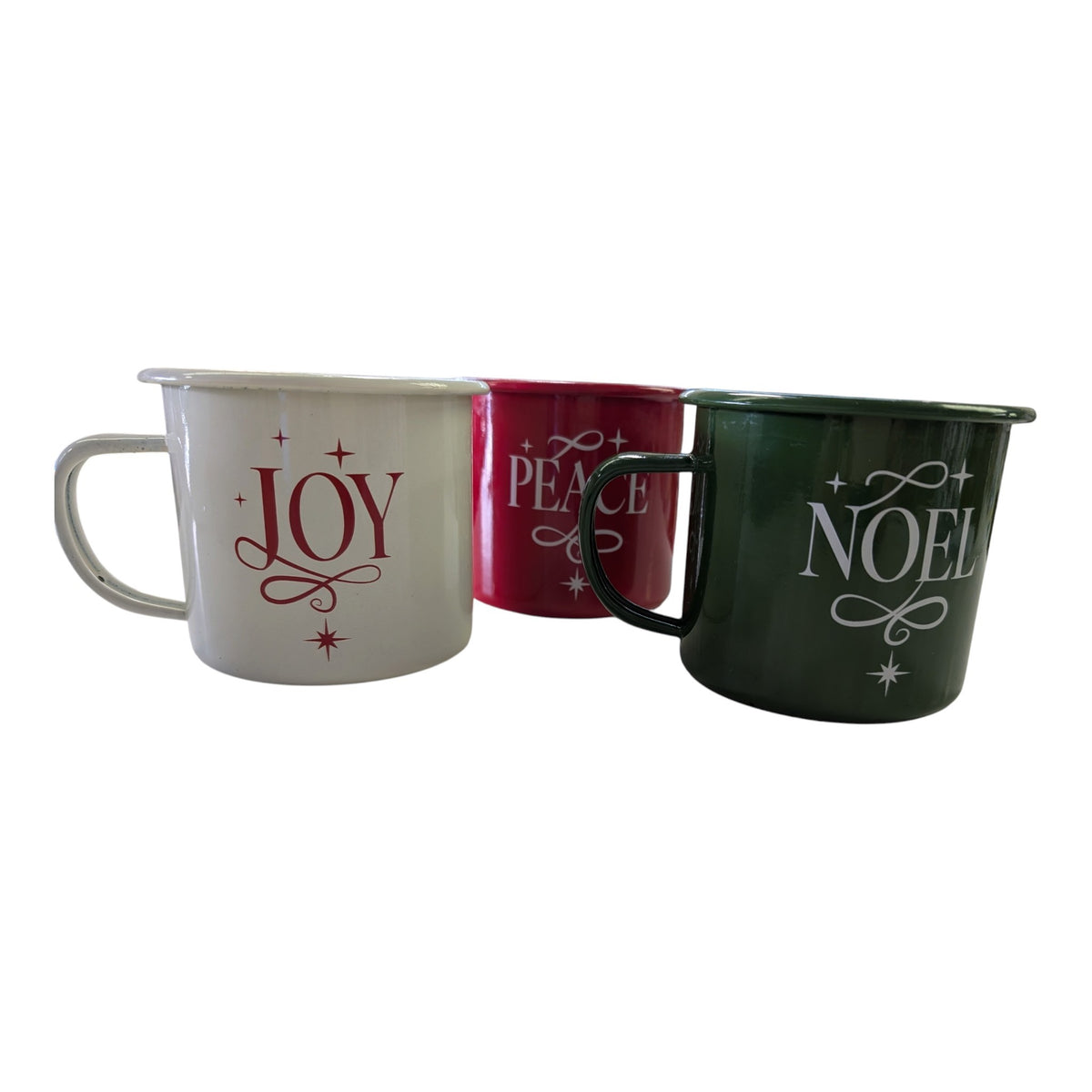 12 oz Enamel Christmas Mug Candle – Vanilla Sugar Cookie