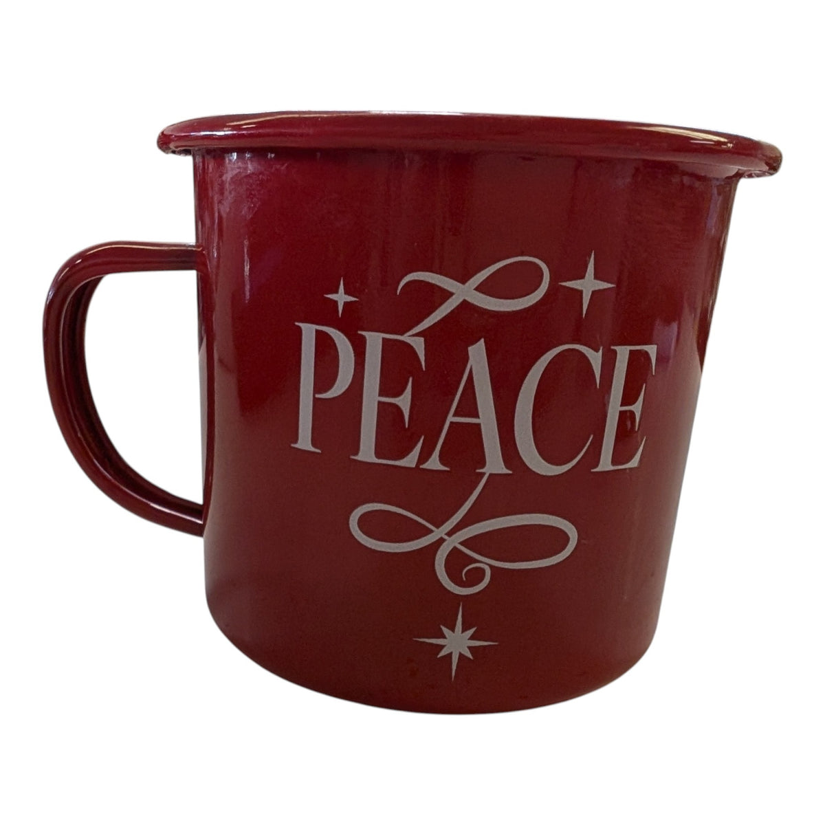 12 oz Enamel Christmas Mug Candle – Vanilla Sugar Cookie