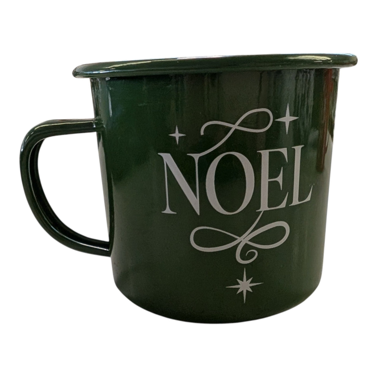 12 oz Enamel Christmas Mug Candle – Vanilla Sugar Cookie