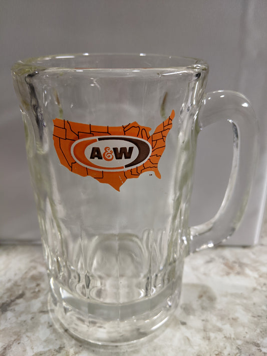 A & W Root Beer Mug - 1960s USA logo