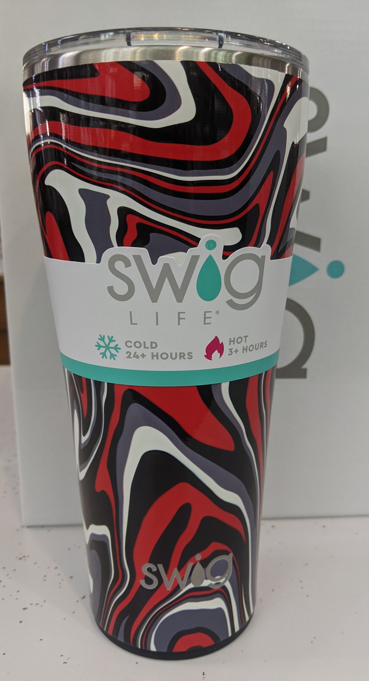 SWIG - Black & Red Fanzone Tumbler 32oz.