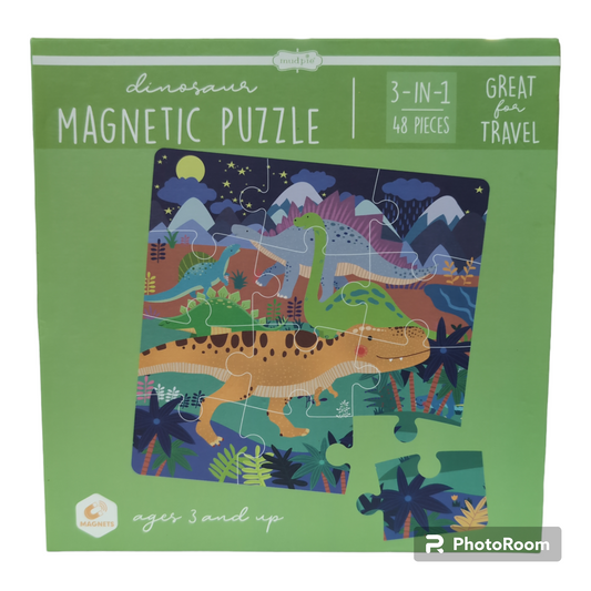 Dinosaur Magnetic Puzzle Book