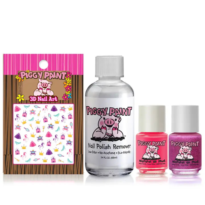 Pretty Princess Polish Set Non-Toxic Kids Nail Polish by Piggy Paint
