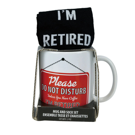 Please Do Not Disturb Retirement Mug & Sock Set