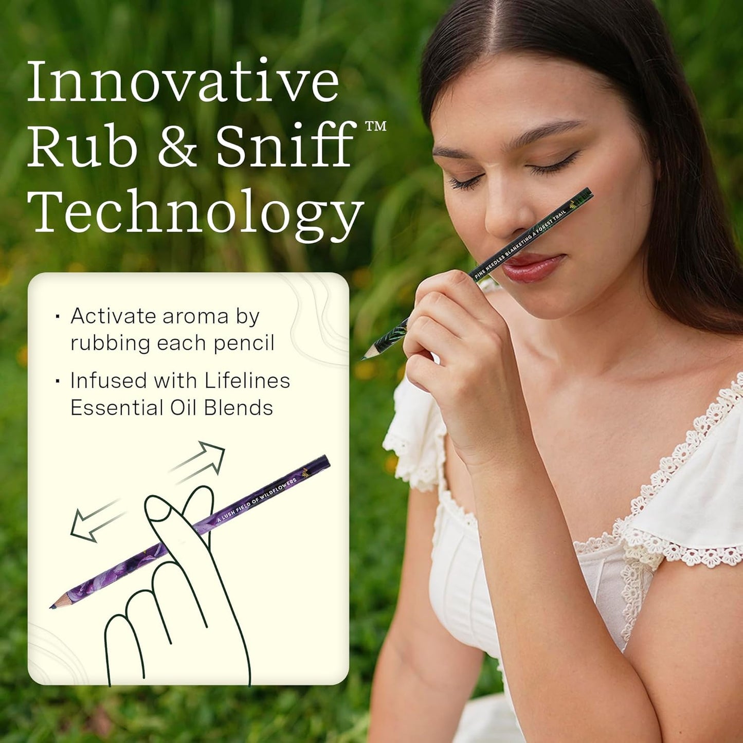 Lifelines Rub & Sniff Scented Colored Pencils – Classic Palette (10-Pack)