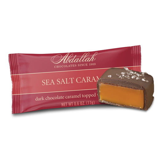 Sea Salt Caramel Single – Dark Chocolate (0.5 oz)