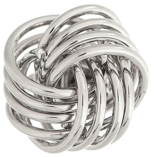 Silver Wire Love Knot post Earrings