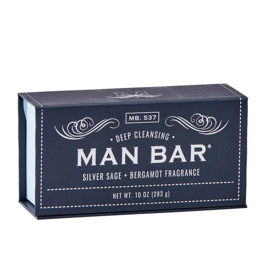 Man Bar Soap – Silver Sage & Bergamot (10 oz)