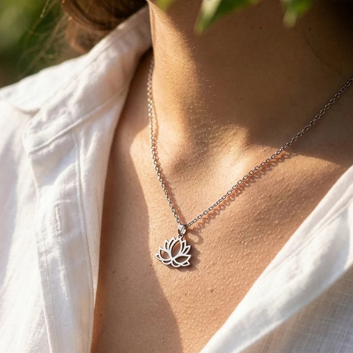 Happy Soberversary Lotus Necklace