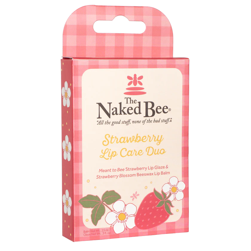 Strawberry Lip Care Duo by Naked Bee