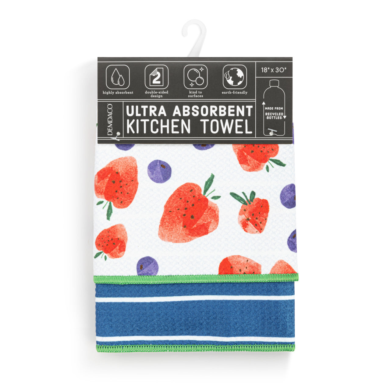 Berries Ultra Absorbent Reversible Kitchen Towel – 18" x 30"